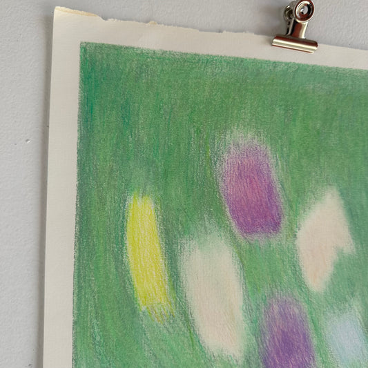 Green Abstract on Paper