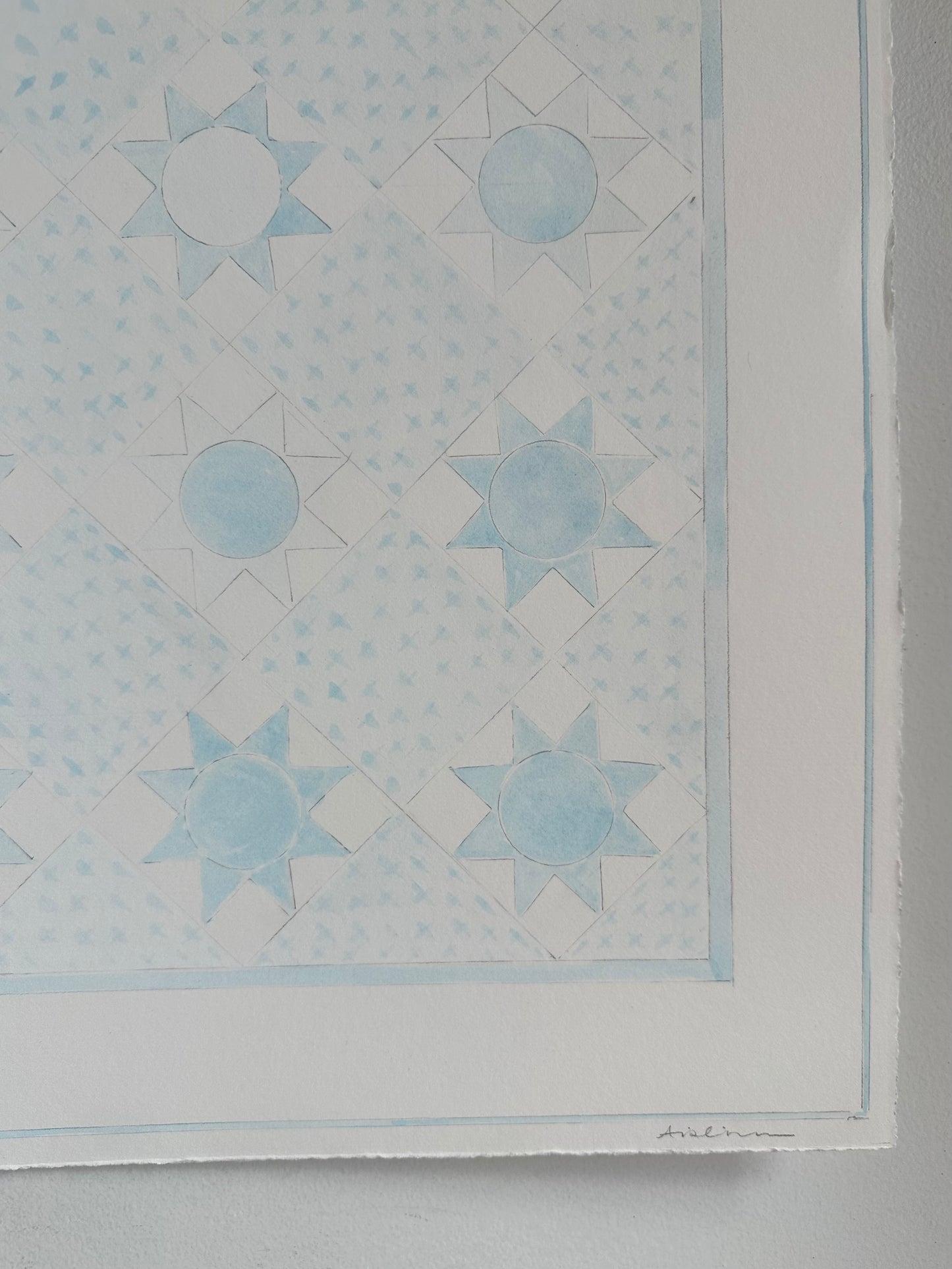 Blue and White Quilt