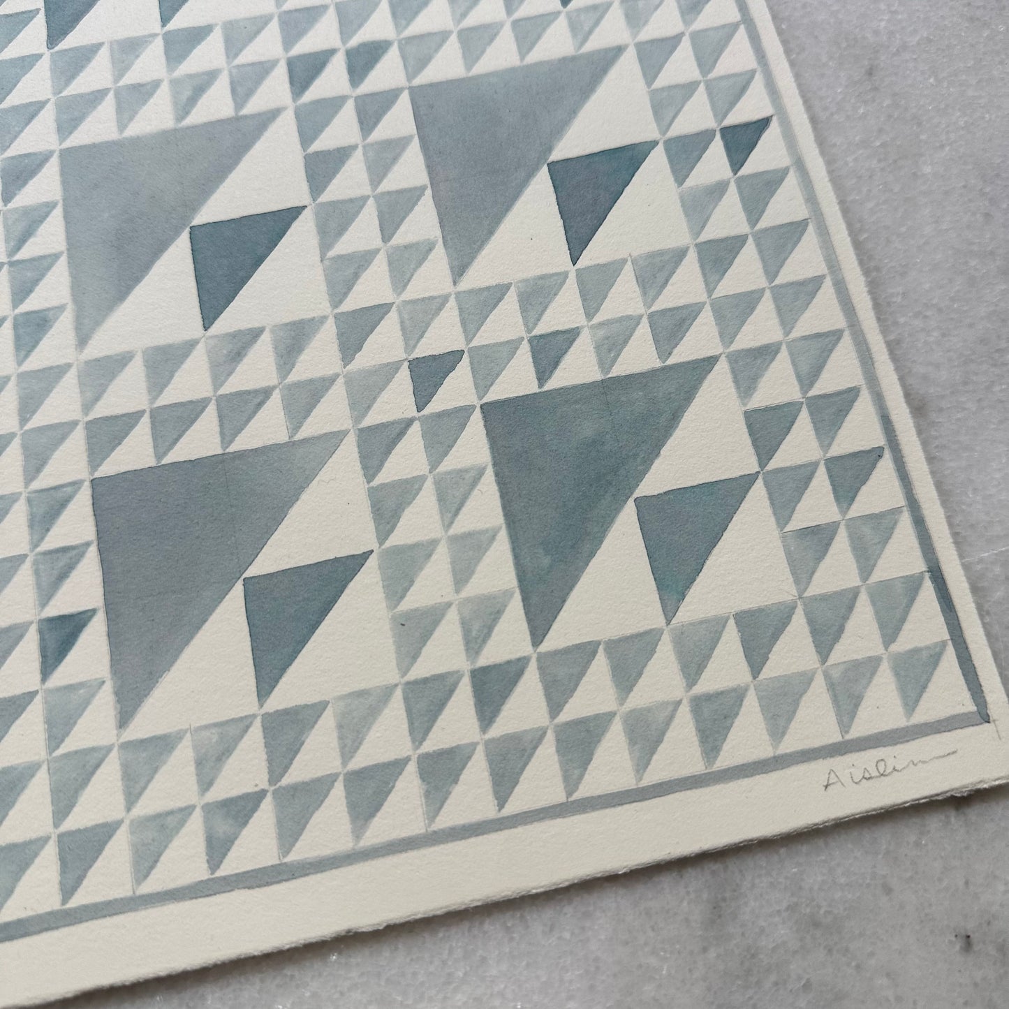 Small Blue and White Quilt