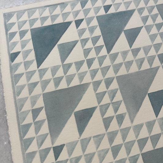 Small Blue and White Quilt