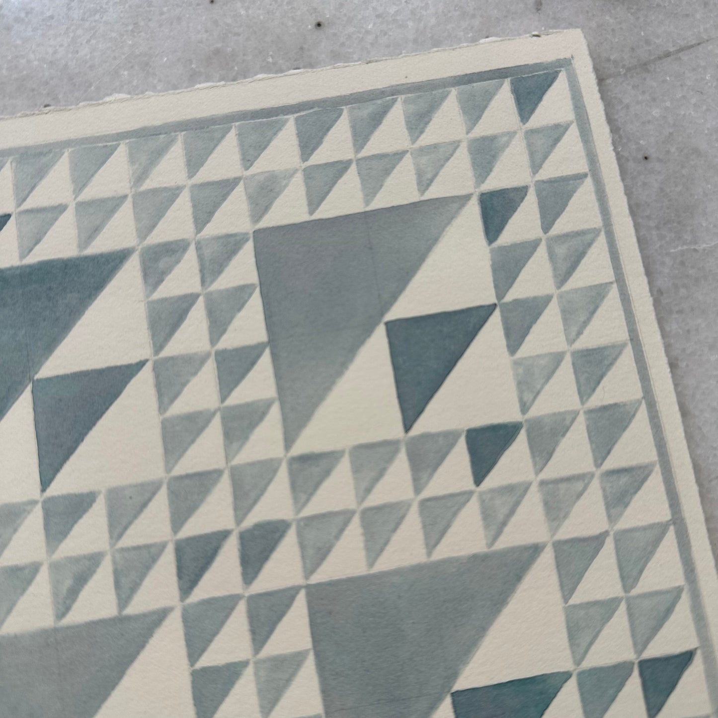 Small Blue and White Quilt