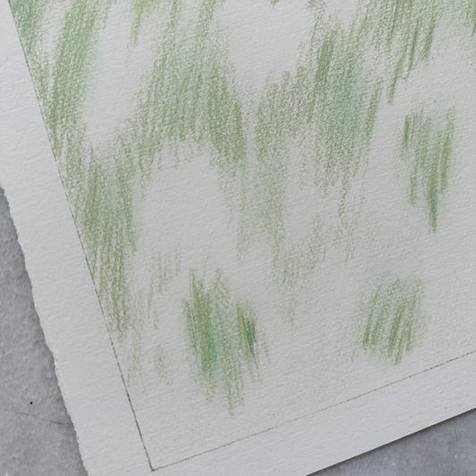 Green & White Abstract