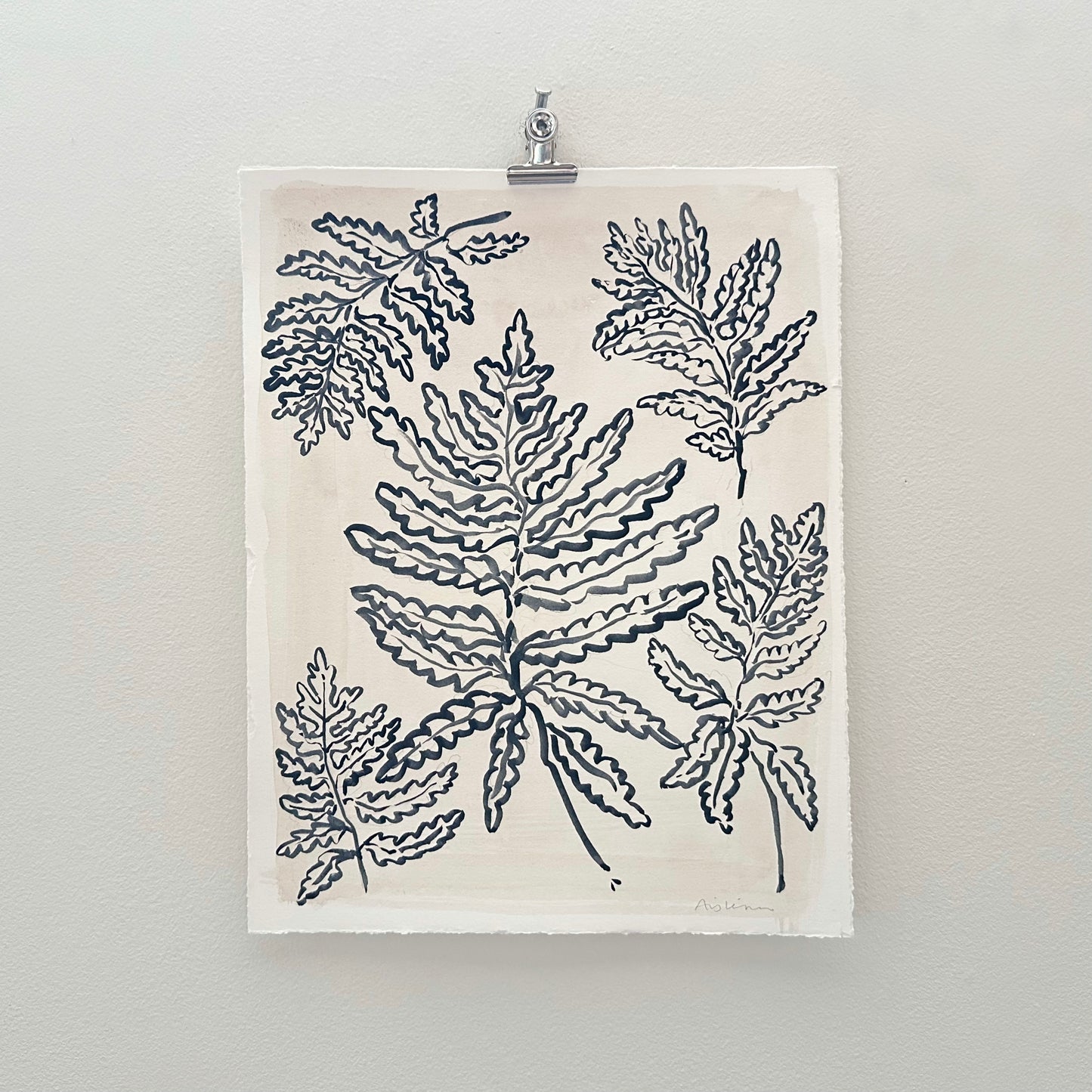 Watercolor Ferns