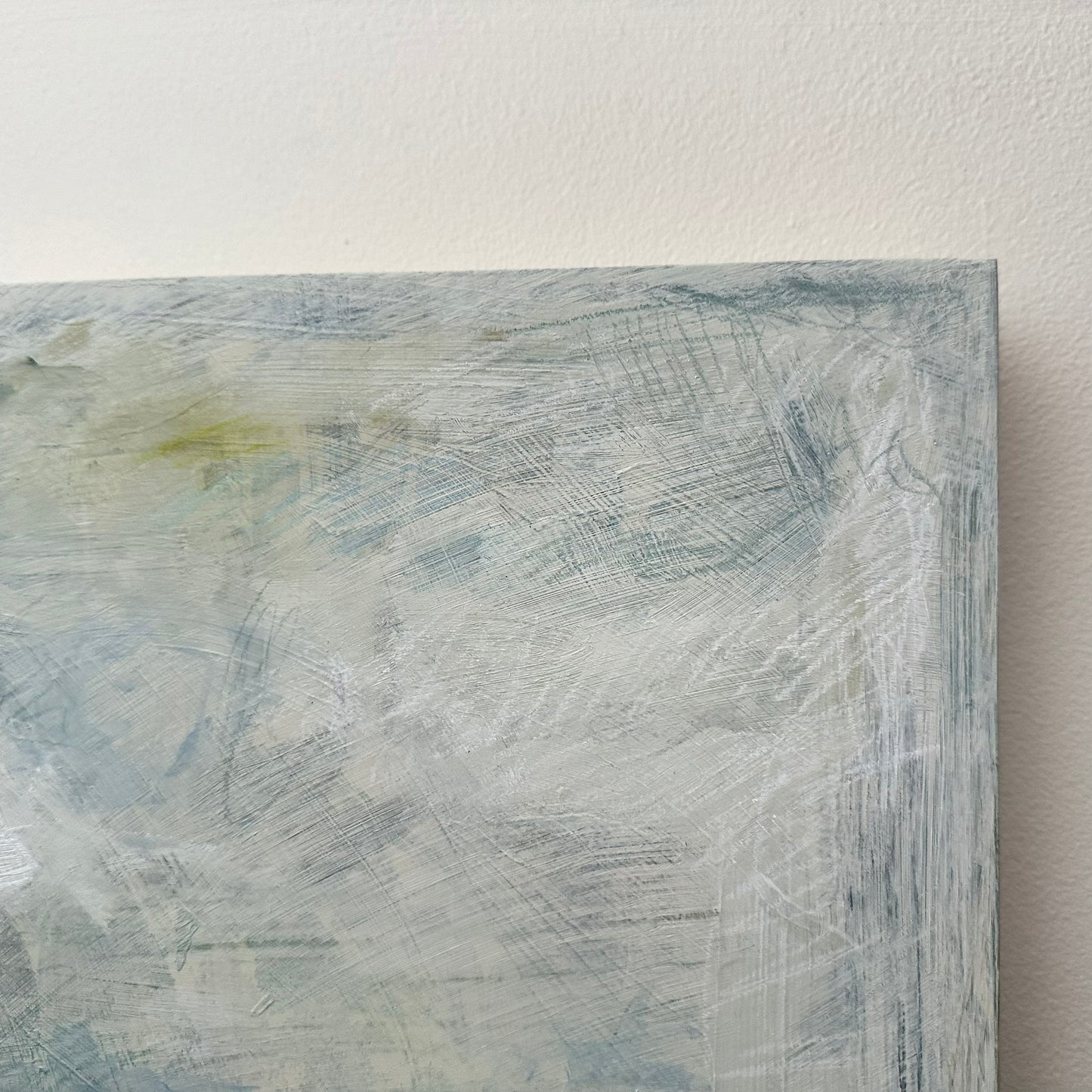 White Abstract on Board