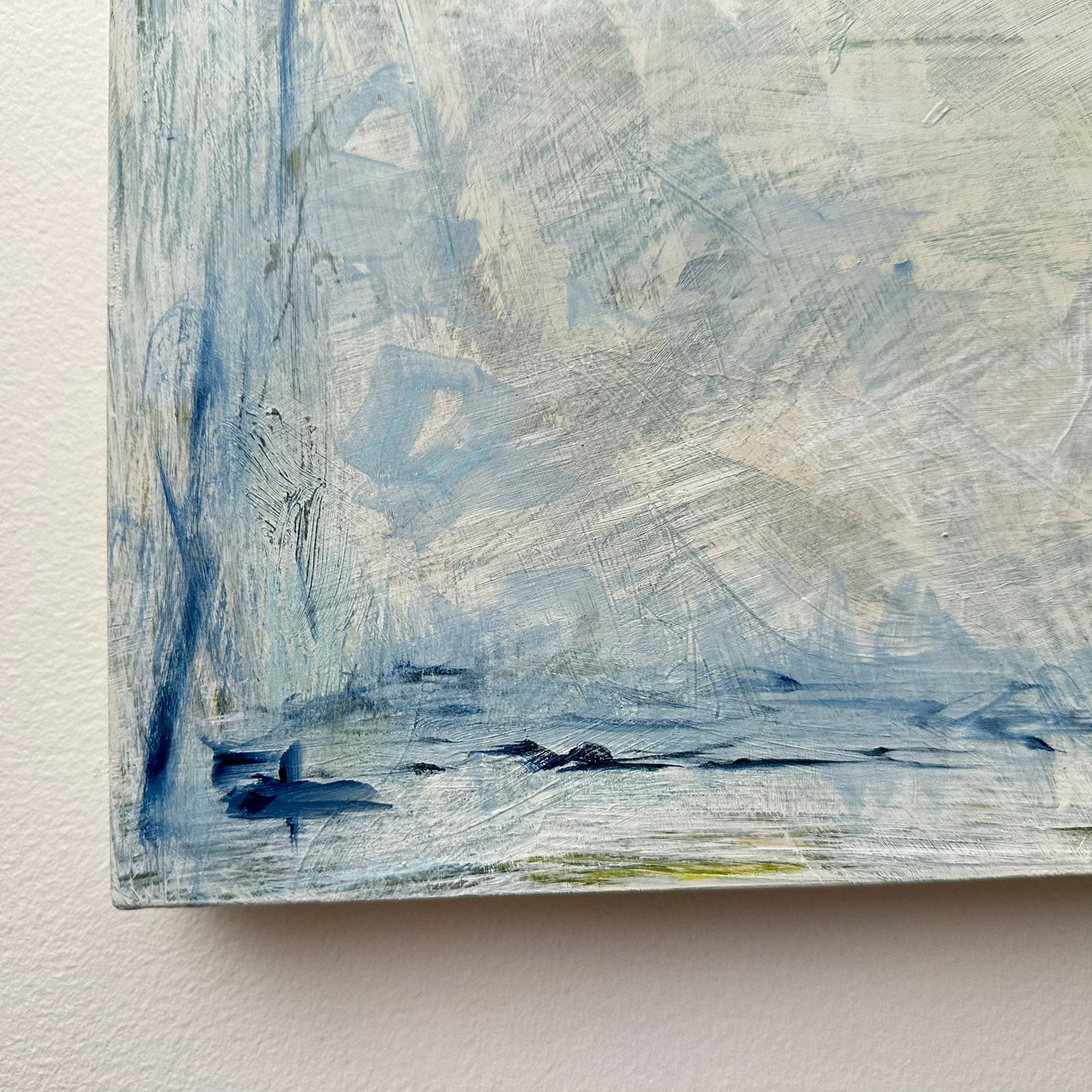 White Abstract on Board