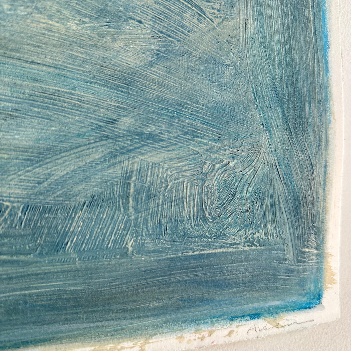 Acrylic Cloud on Paper