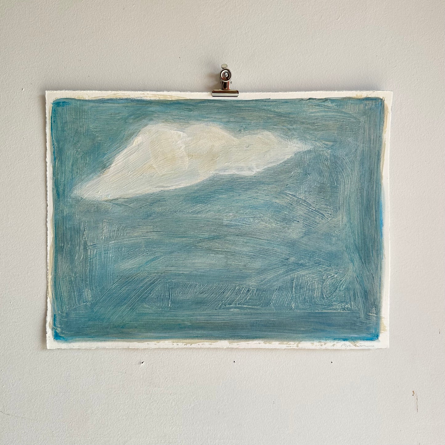 Acrylic Cloud on Paper