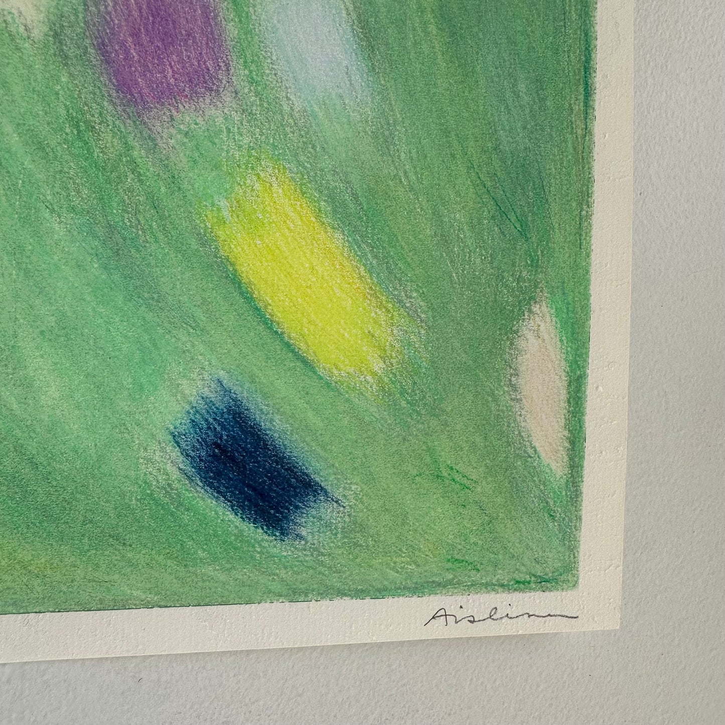 Green Abstract on Paper
