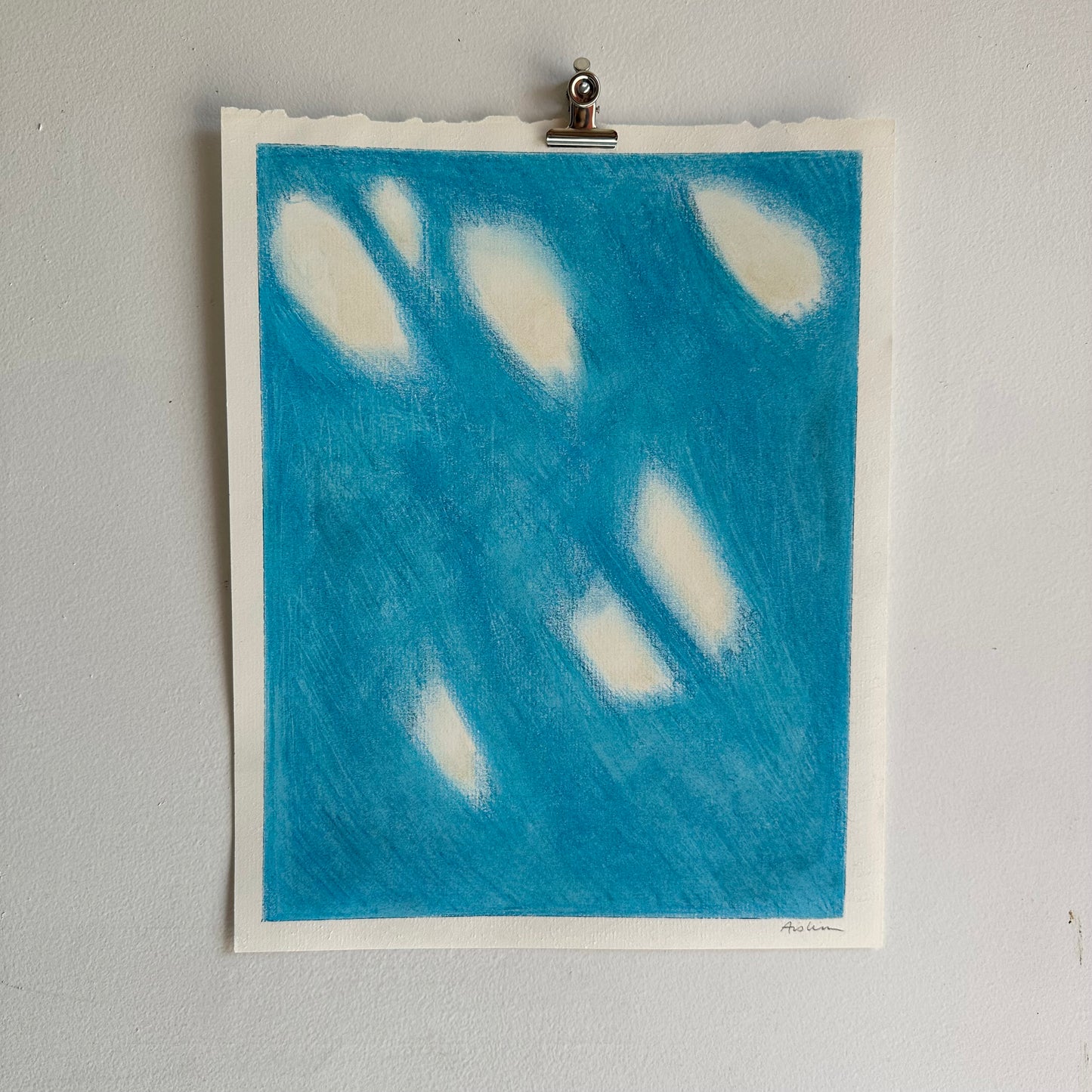 Blue on Paper