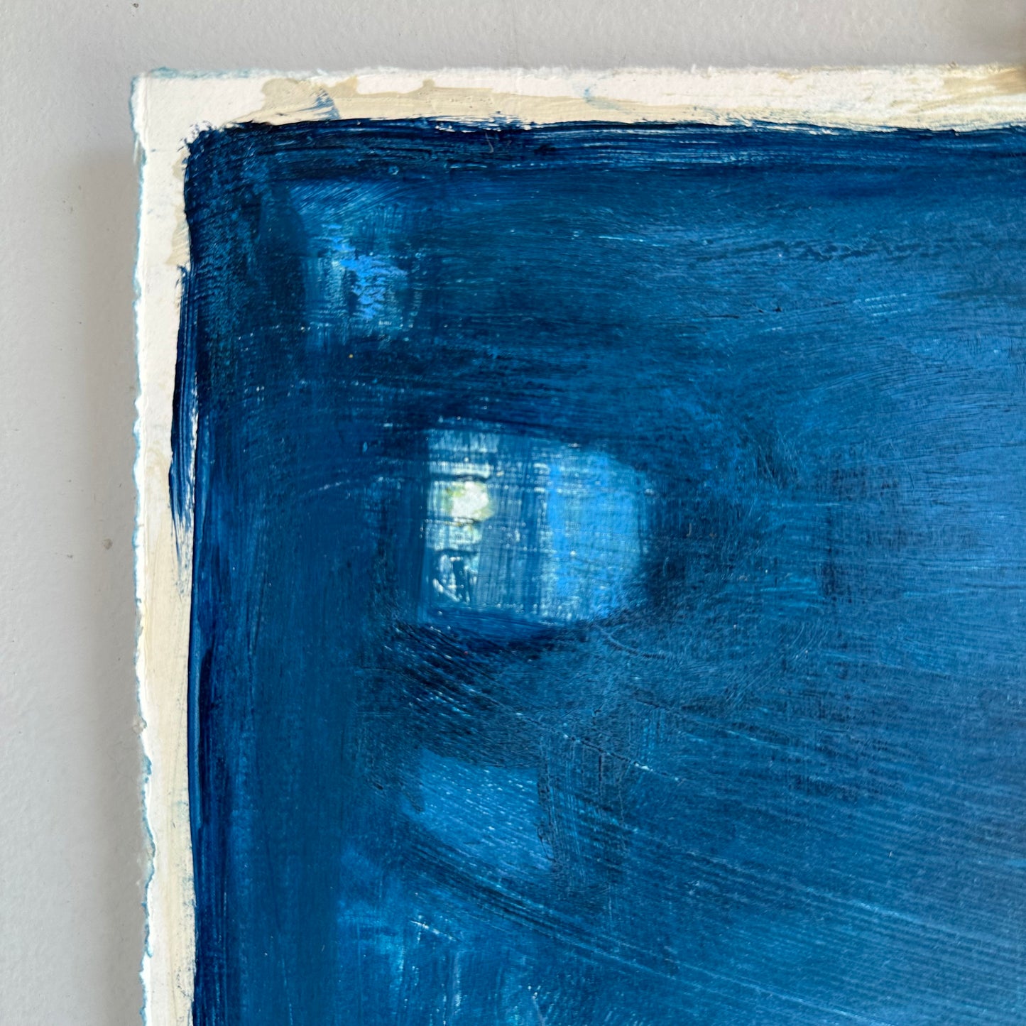 Navy Abstract on Paper