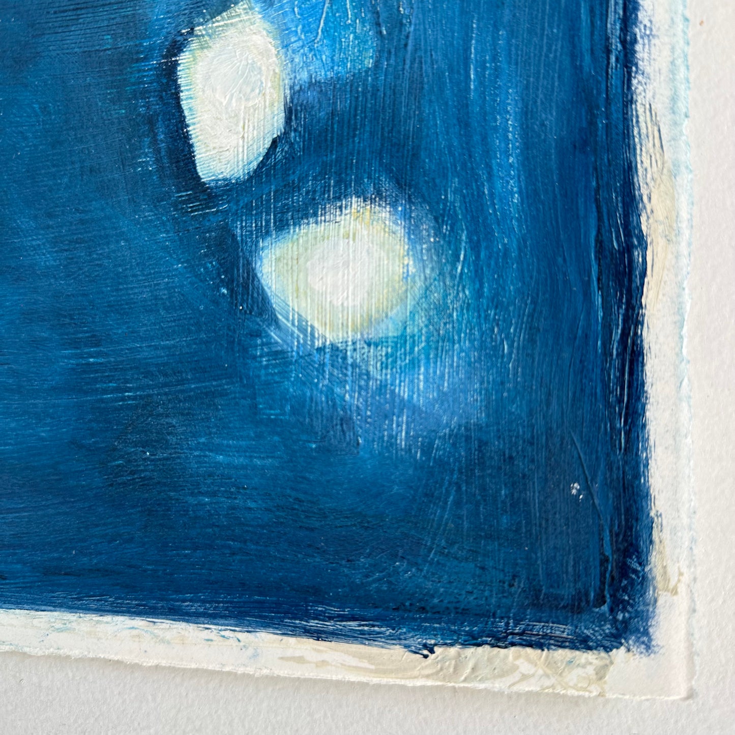 Navy Abstract on Paper