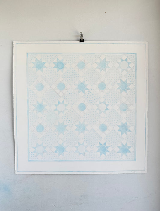 Blue and White Quilt