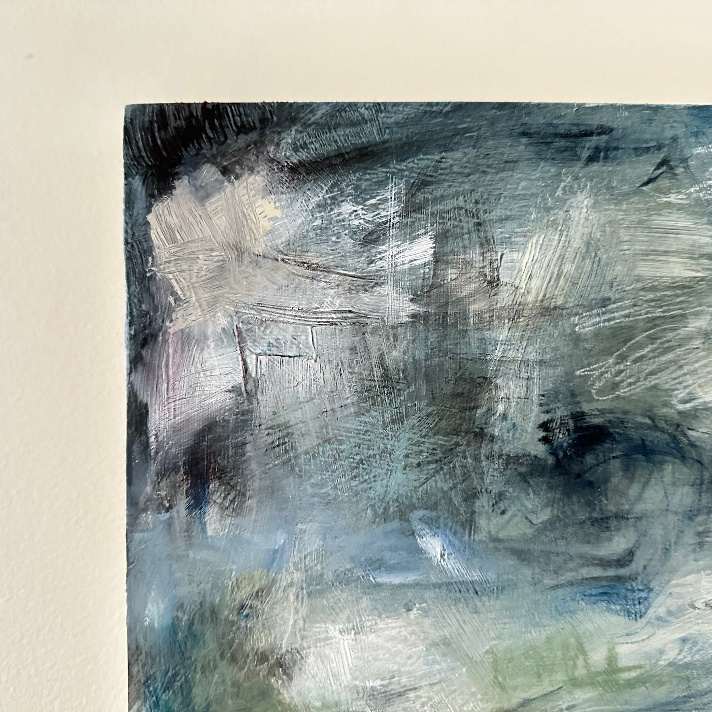 Navy Abstract on Board