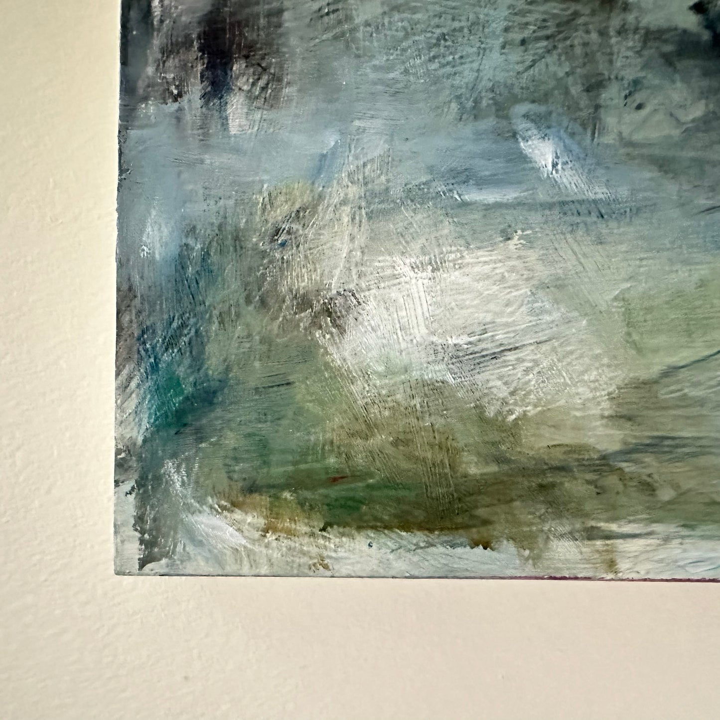 Navy Abstract on Board