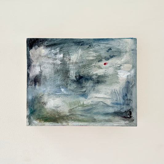 Navy Abstract on Board