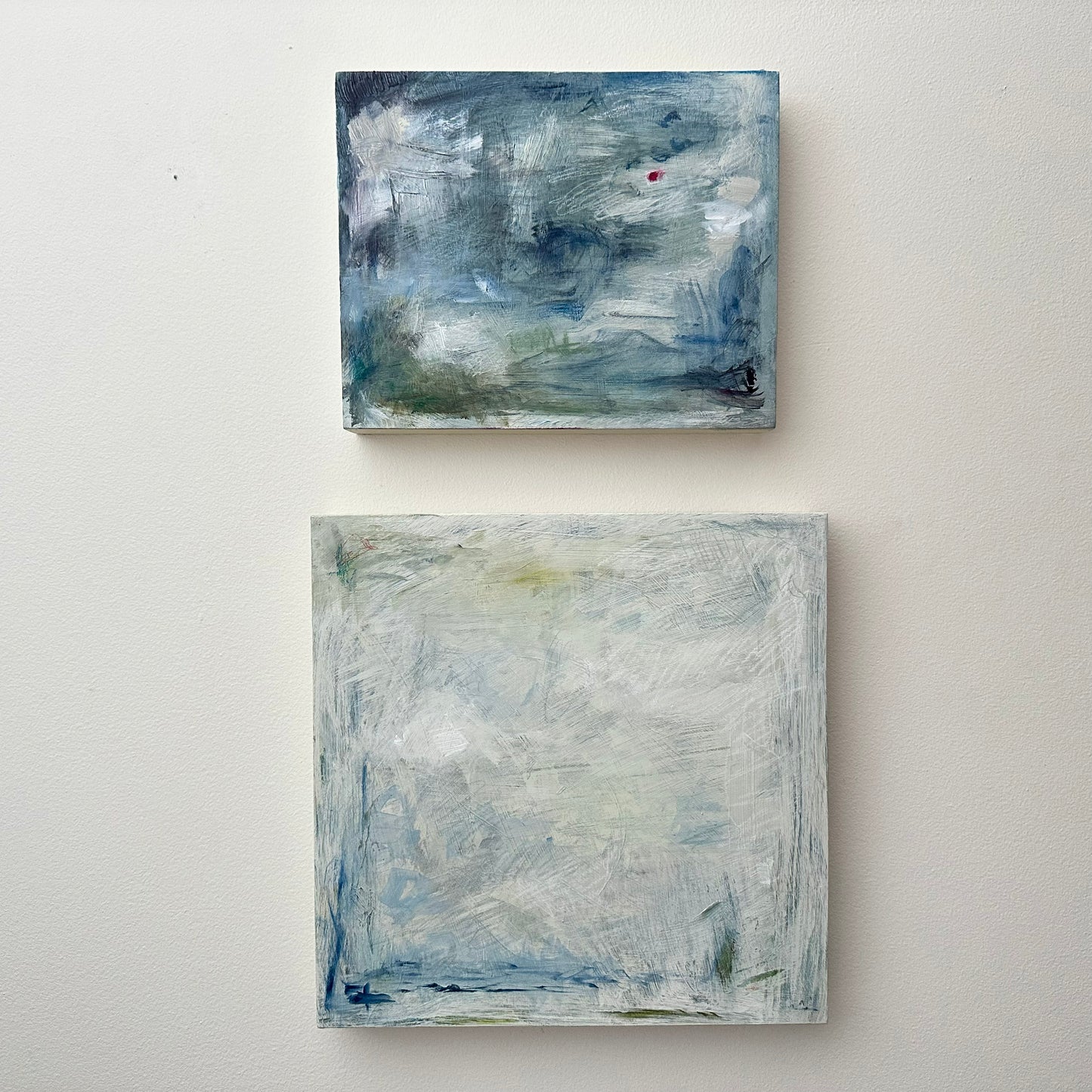 Navy Abstract on Board