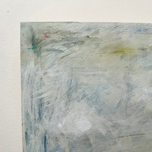 White Abstract on Board